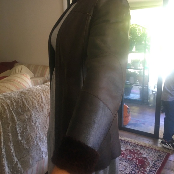 Shearling Leather Jacket - Picture 6 of 9